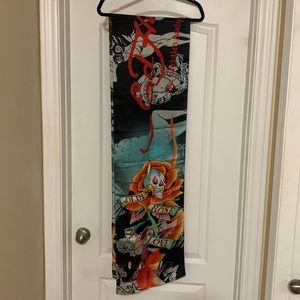 Brand new Ed Hardy Long silk scarf